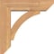 Ekena Millwork Thorton Slat Smooth Bracket w/ Offset Brace, Western Red Cedar, 5 1/2"W x 18"D x 18"H BKT0604X18X18THR06SWR - alternate 2